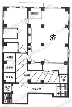 大東芝浦ビル6階の間取図