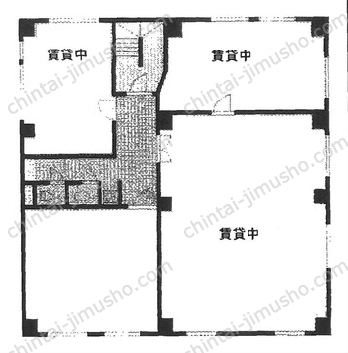 東西館ビル3階の間取図