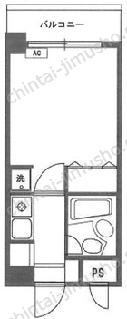 ベルプラザ8階の間取図