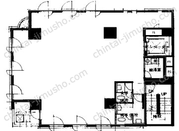 代市ビル3Fの間取図