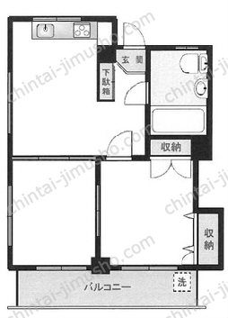 コトー高輪3階の間取図