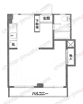 コトー高輪3階の間取図