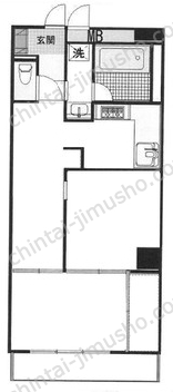 朝日白山マンション5階の間取図