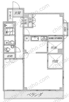 マノア六本木3階の間取図