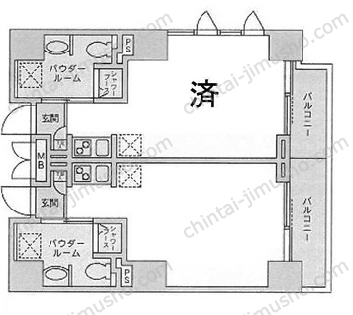 エグゼトゥール日本橋の間取図