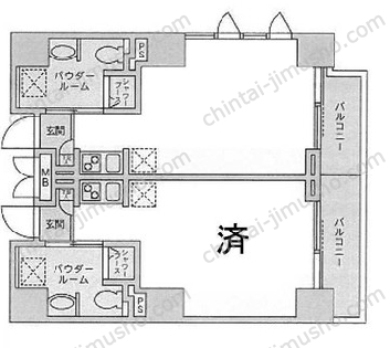エグゼトゥール日本橋の間取図