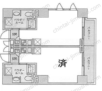 エグゼトゥール日本橋の間取図