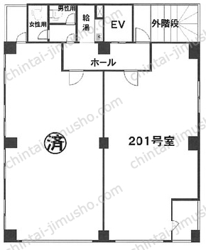巴ビル2階の間取図