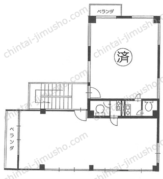 武居ビル3階の間取図