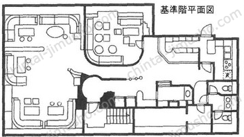 赤坂福住ビルB2階の間取図
