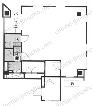 SHOKAIビル3階の間取図