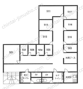 リアライズ岩本町ビルの間取図
