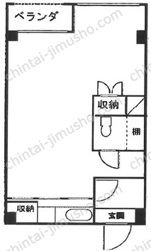 鯉江ビル6階の間取図