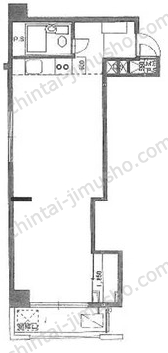 美和プラザ新宿4階の間取図
