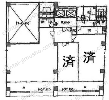 ニュー西新橋ビルの間取図