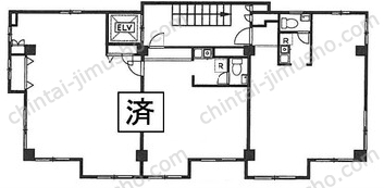 ケンハーバー3階の間取図
