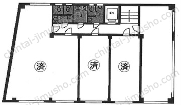 伊藤第二ビル4Fの間取図