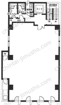 新橋原ビル7階の間取図