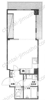 月村マンションNo.33の間取図