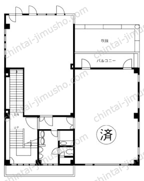 成和ビル2階の間取図