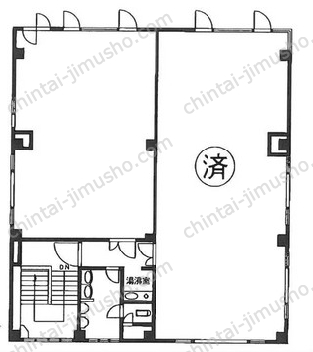 成和ビル3階の間取図