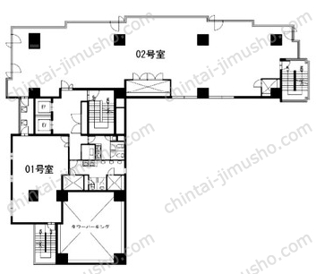中央第6関内ビルの間取図