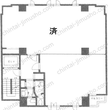 横浜O.Tビル4階の間取図