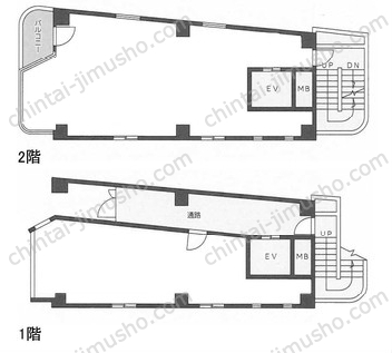 カワムラビル一括の間取図