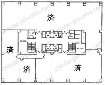 コンワビル7階の間取図