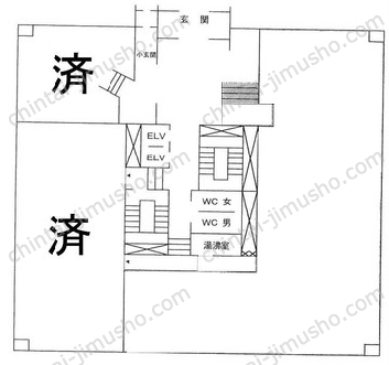 横浜西口加藤ビル1階の間取図