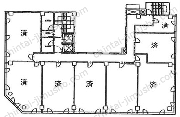 AIC共同ビル人形町の間取図