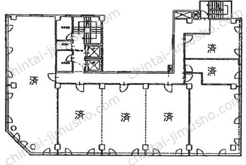 AIC共同ビル人形町の間取図