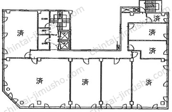 AIC共同ビル人形町の間取図