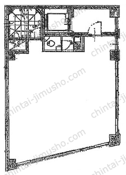 GINZA上野ビル4階の間取図