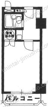 飯倉ヒルズ8階の間取図