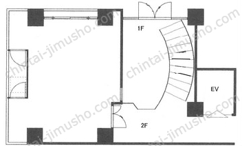 プラザ中野2階の間取図
