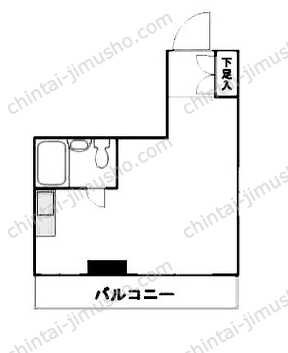 池袋見真ビル3階の間取図