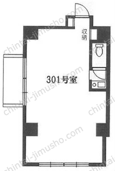 築地ホワイトビル3階の間取図