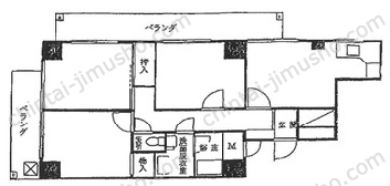 ジャコワ東日本橋マンションの間取図