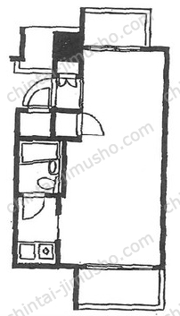 朝日三番町プラザ3階の間取図