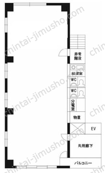 東海ビル5階の間取図