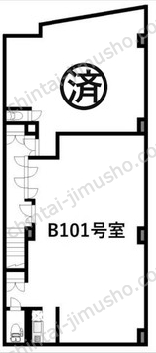 上池台MCビルB1階の間取図