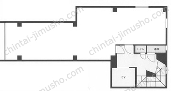 レインボービル5階の間取図