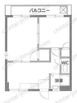 第一長門ビル4階の間取図
