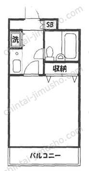 碑文谷壱番館4階の間取図