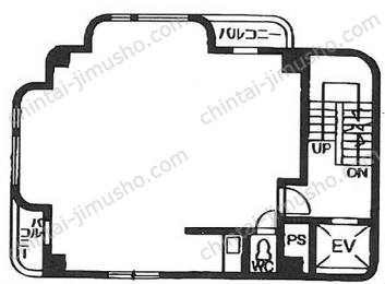 秋川ムサシノビル6階の間取図