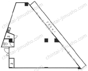 王子新扇屋ビル5階の間取図