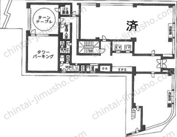 日本橋TSビル1階の間取図