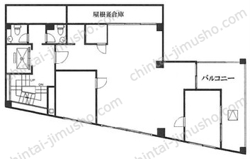 HLビル5階の間取図