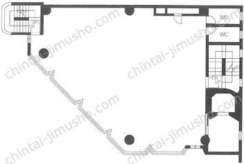 五十番ビル3階の間取図